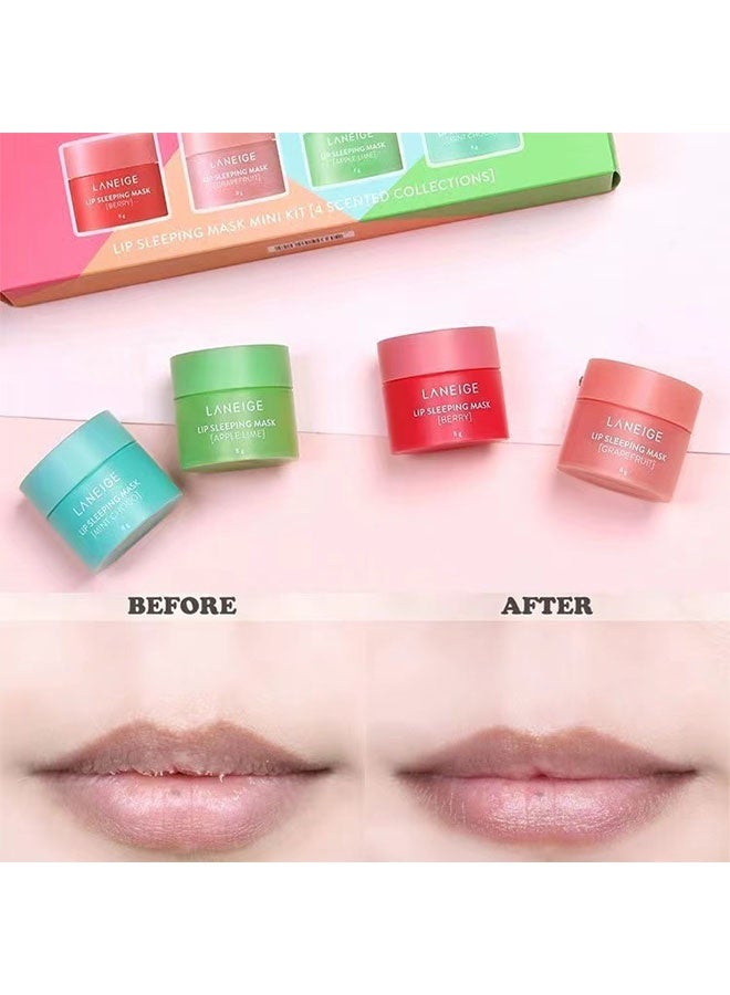 لانيج مجموعة قناع النوم للشفاه من LANEIGE - منتجات العناية بالشفاه المعالجة الليلية | ترطيب وتغذية الشفاه الجافة المتشققة، ترطيب مكثف مع زبدة الشيا - Image 1