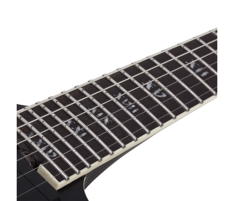 Schecter 1343 E-1 SLS Evil Twin Electric Guitar - Satin Black - Image 4