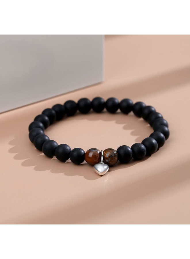 ACETHO Natural Stone Sister Bracelet,Bracelet Birthday Christmas Valentine's Day Inspirational Encouragement Gifts for Women with Gift Message Card - Image 2