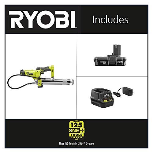 Ryobi P3410KN 18-Volt ONE+ Lithium-Ion Cordless Grease Gun Kit with 1.3 Ah Battery and Charger - Image 2
