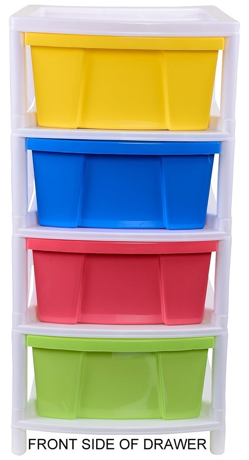 Aristo ARISTO Everest Multipurpose 4 Drawer Plastic Modular Aristo Chest Storage Organizer Multicolour Standard 305 X 39 X 61 Cm - Image 4