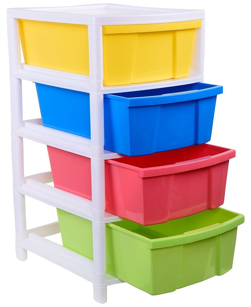 Aristo ARISTO Everest Multipurpose 4 Drawer Plastic Modular Aristo Chest Storage Organizer Multicolour Standard 305 X 39 X 61 Cm - Image 1