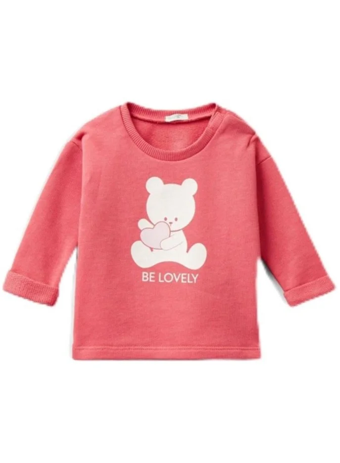 UNITED COLORS OF BENETTON Organic Cotton Sweatshirt With Print