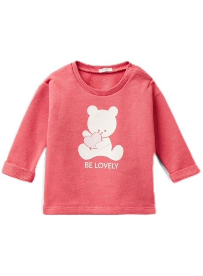 UNITED COLORS OF BENETTON Organic Cotton Sweatshirt With Print - Image 1