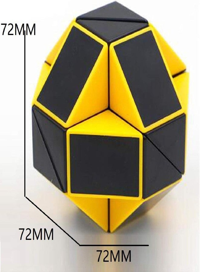 Battlekid ShengShou Twist Puzzle Snake Cube (Yellow-Black) - Image 2