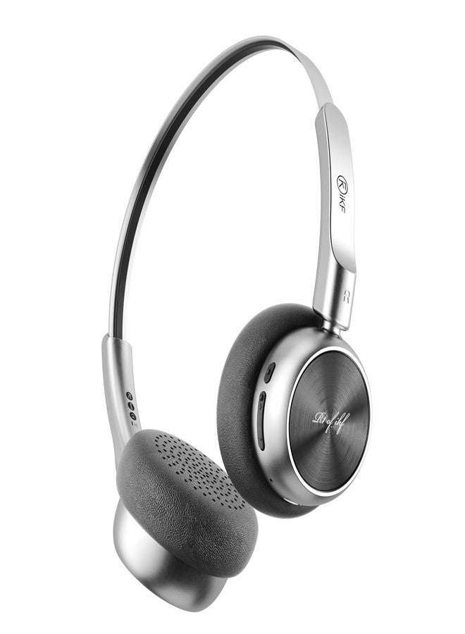 iKF R1 Wireless Retro Headphones | Bluetooth V 5.3 | 60 Hours Playtime | APP Custom Sound | Game Mode | Noise Isolation | Built-in Microphone | Throwback 80s 90s Design (Black gold) - Image 1