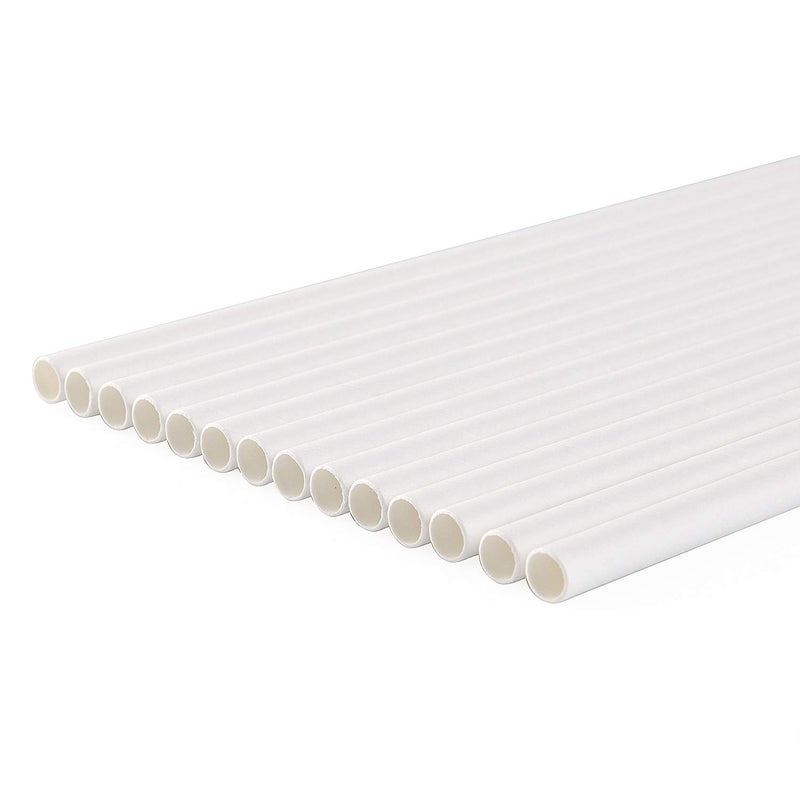 ALINK 100 White Paper Straws Bulk  Biodegradable Drinking Straw for Party Supplies  Birthday  Wedding  Bridal/Baby Shower and Holiday Celebrations - Image 3