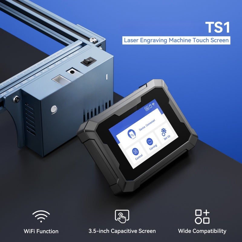 SCULPFUN Engraver Touchscreen 3.5-Inch Capacitive Black - Offline Engraving Engraver Control Panel for Most Market Engraving Machines: WiFi Connection, Bracket Backboard Design - Image 5