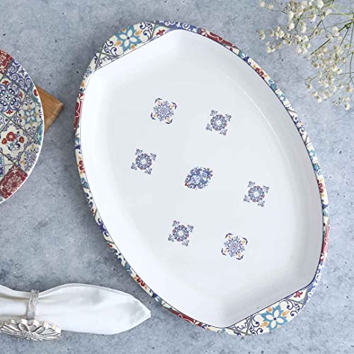 Wonderchef Venice Dinner Set - Blue, Set of 31 (Melamine) - Image 4