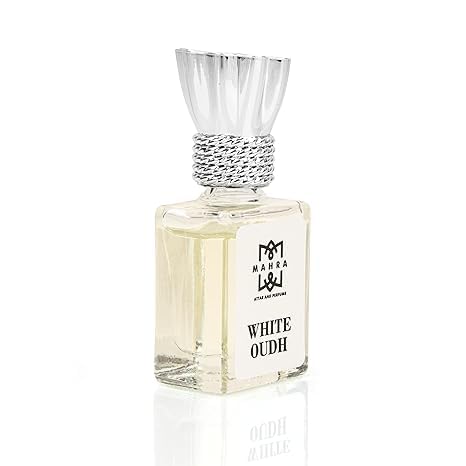 Mahra عطر ماهرة الأبيض عطر أنيق مصقول عطر خالد برغموت طازج زهور بيضاء رقيقة عود مثير يدوم طويلاً 5 مل 10 مل - Image 4