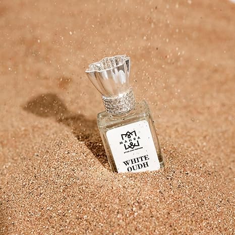 Mahra عطر ماهرة الأبيض عطر أنيق مصقول عطر خالد برغموت طازج زهور بيضاء رقيقة عود مثير يدوم طويلاً 5 مل 10 مل - Image 5