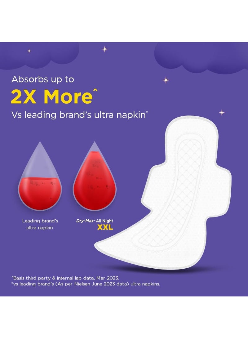 Stayfree - Stayfree Dry Max All Night XXL (28 pads) Dry Cover Sanitary Pads For Women With Wings - Image 1