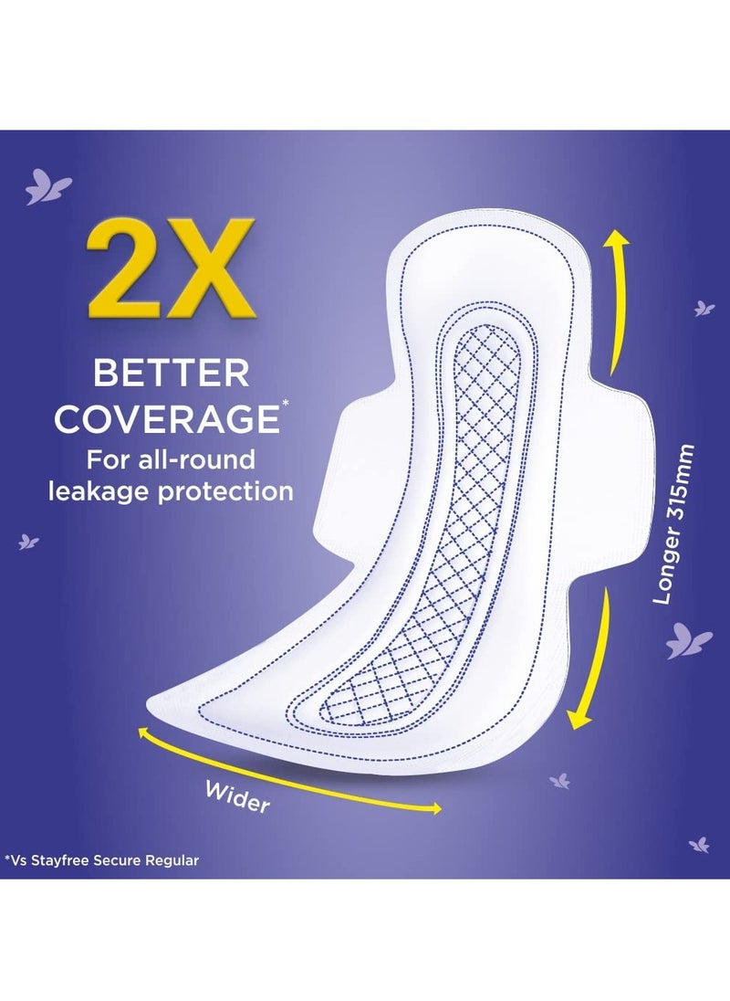 Stayfree - Stayfree Dry Max All Night XXL (28 pads) Dry Cover Sanitary Pads For Women With Wings - Image 1