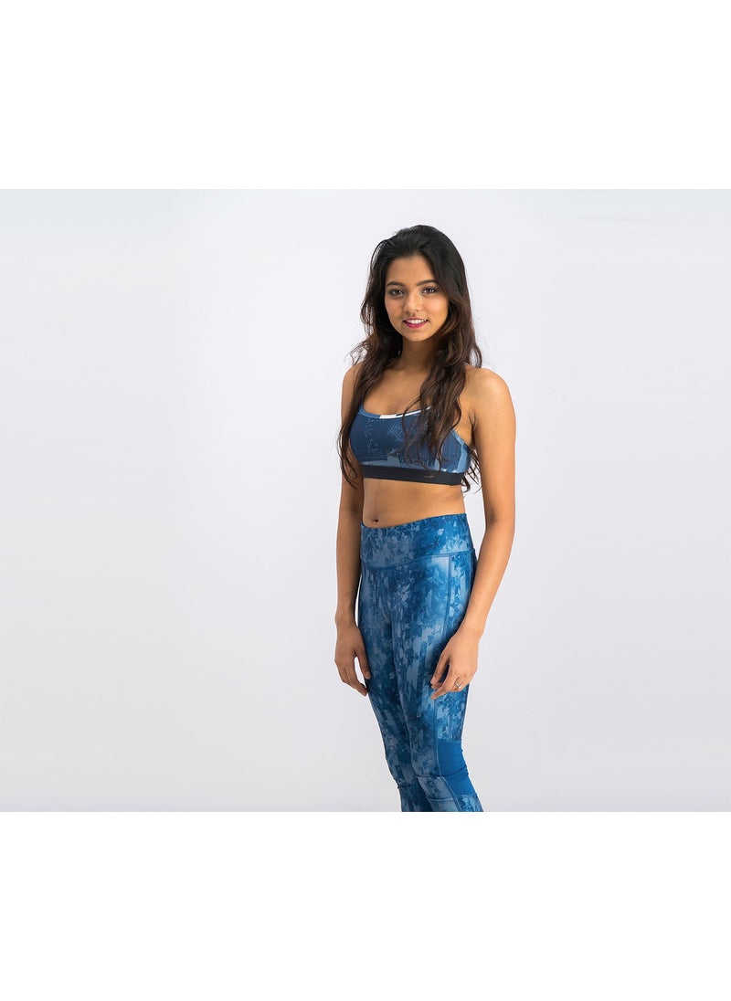 Reebok Women Crossfit Skinny Bra, Blue  - Image 3