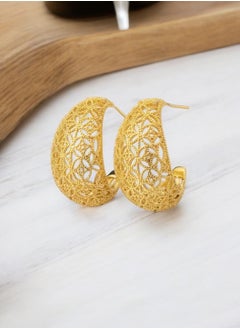 GOLDMAX Elegant 21k Gold Plated Earrings For Women  - Image 1