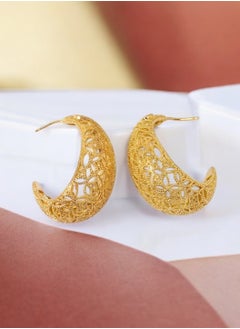 GOLDMAX Elegant 21k Gold Plated Earrings For Women  - Image 2
