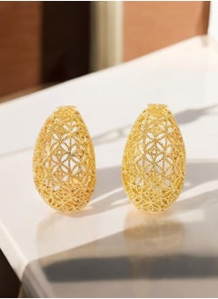 GOLDMAX Elegant 21k Gold Plated Earrings For Women  - Image 4