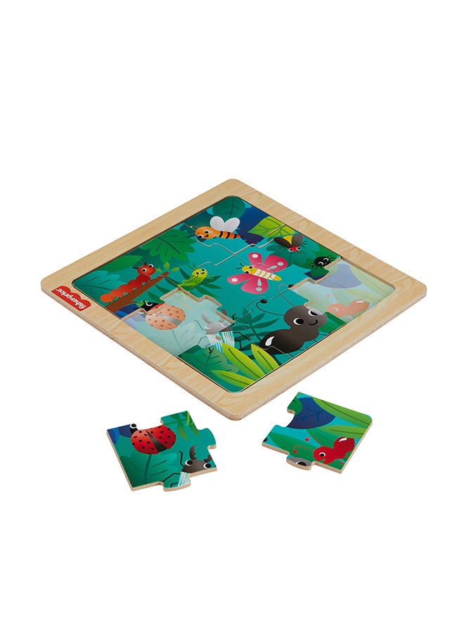 Fisher-Price Wooden Jigsaw Puzzle Collection Of 9-Piece Wooden Sets For Preschool Kids Ages 2+ Years, Each Sold Separately - Assorted - Image 2