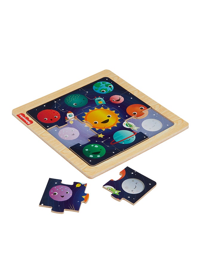 Fisher-Price Wooden Jigsaw Puzzle Collection Of 9-Piece Wooden Sets For Preschool Kids Ages 2+ Years, Each Sold Separately - Assorted - Image 4
