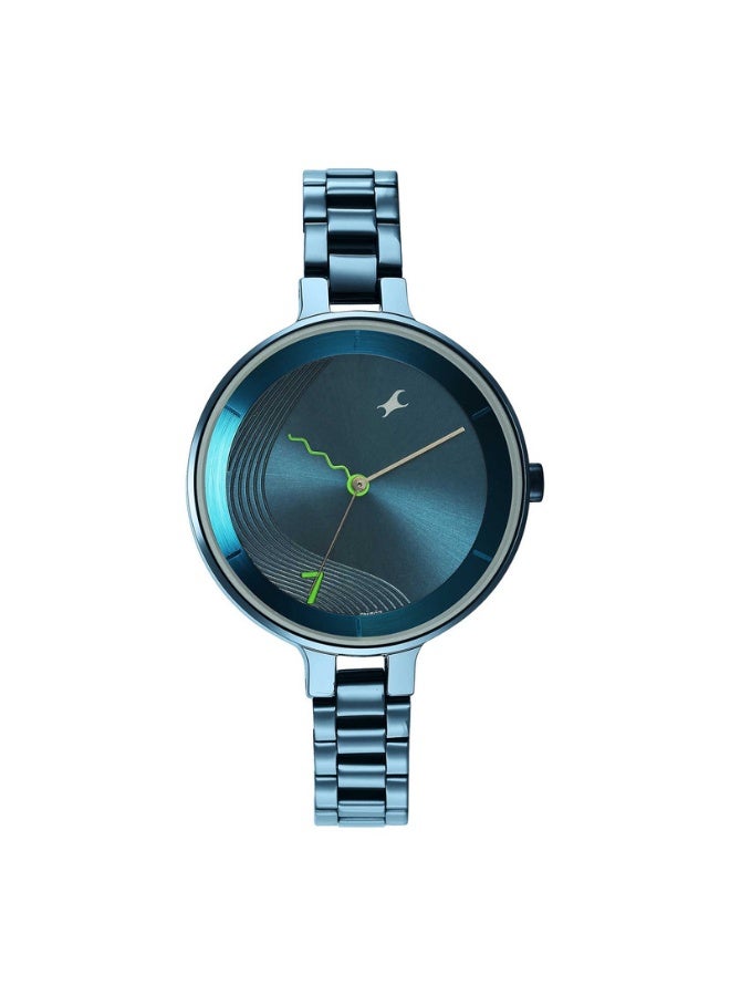 fastrack Stunners 3.0 Women's Watch 6265QM01 – Metallic Blue Dial, Blue Metal Strap, Quartz Movement, 3 ATM Water-Resistant - Image 1