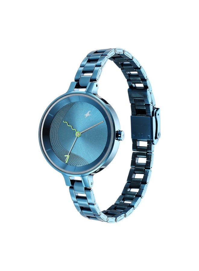 fastrack Stunners 3.0 Women's Watch 6265QM01 – Metallic Blue Dial, Blue Metal Strap, Quartz Movement, 3 ATM Water-Resistant - Image 3