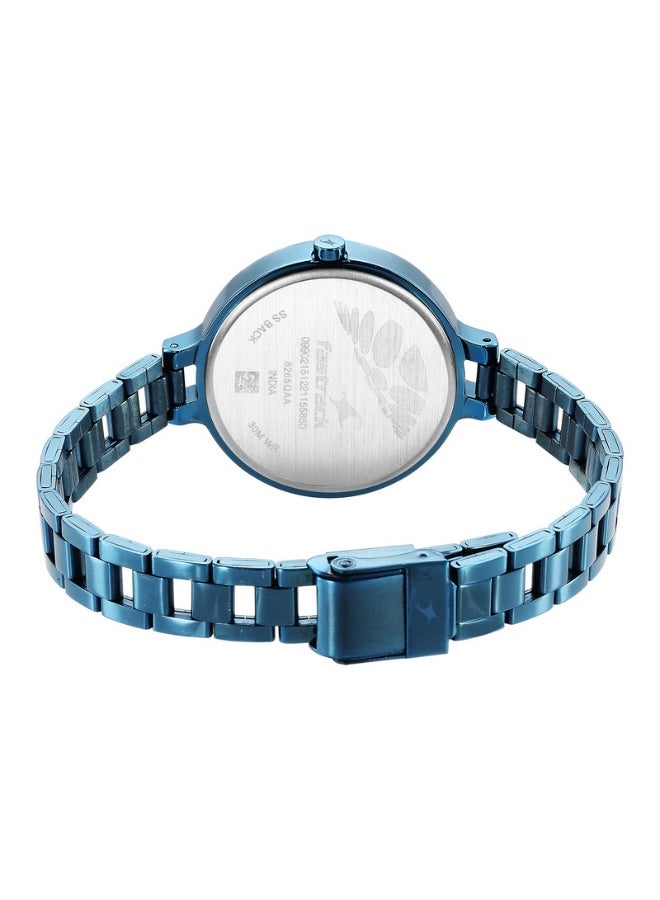 fastrack Stunners 3.0 Women's Watch 6265QM01 – Metallic Blue Dial, Blue Metal Strap, Quartz Movement, 3 ATM Water-Resistant - Image 5