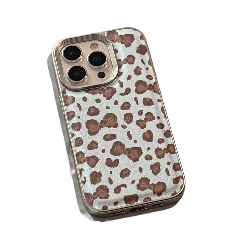 غطاء واقي | Leopard Print | مقاوم للصدمات لـ iPhone 13 | نقشة الفهد | تصميم فيونكة - Image 3