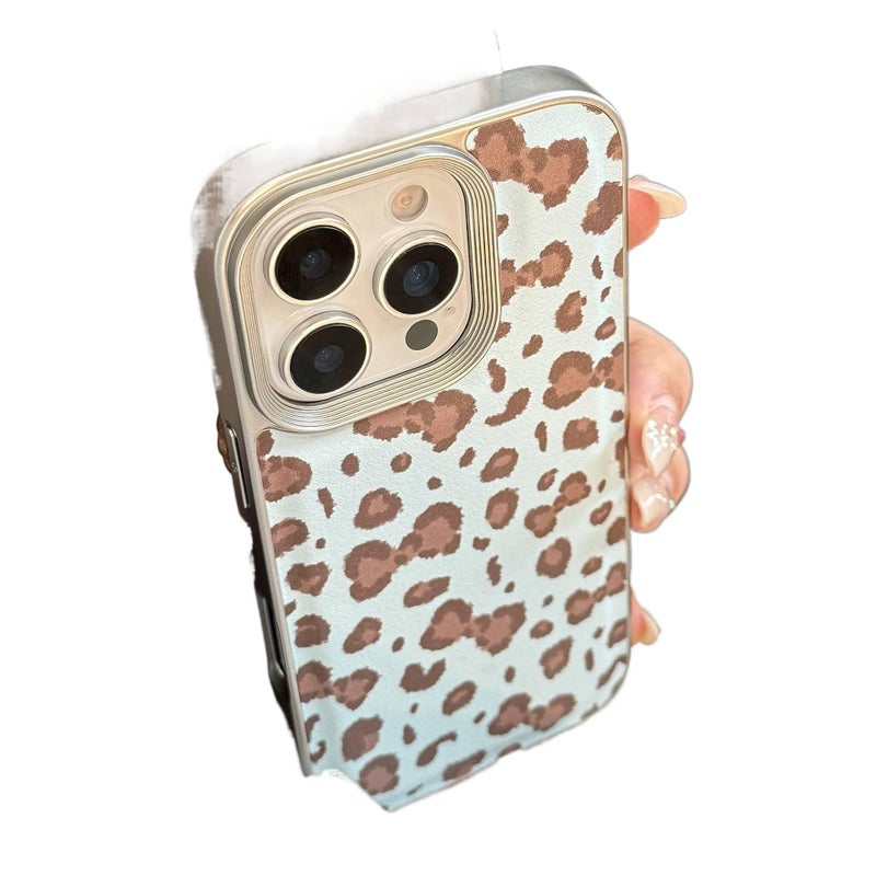 غطاء واقي | Leopard Print | مقاوم للصدمات لـ iPhone 13 | نقشة الفهد | تصميم فيونكة - Image 4
