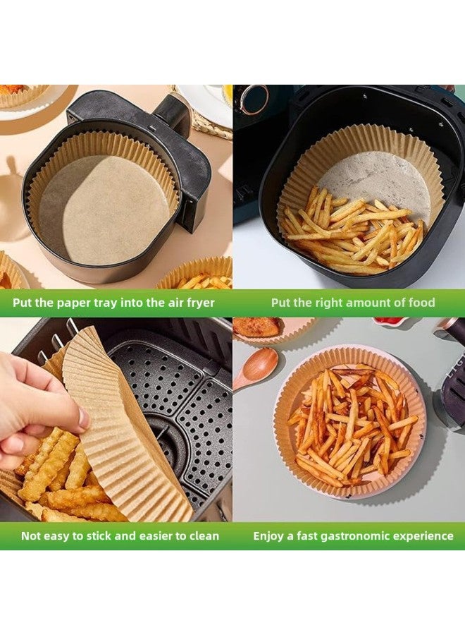 Square Air Fryer Paper Barbecue Special Pad Paper Round Thickened Food Grade Silicone Oil Paper Baking Paper Oil Absorbing Paper Tray-Specification: 22*14*4.5cm - Image 3