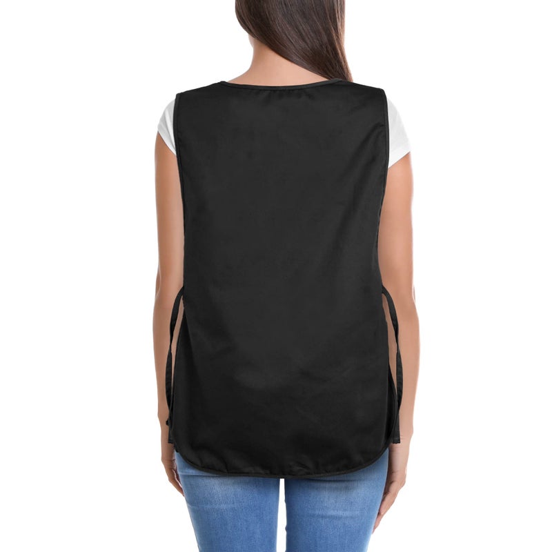 DALIX Cobbler Apron 2 Pockets Smock Regular 28.5" x 18.5" Black - Image 3