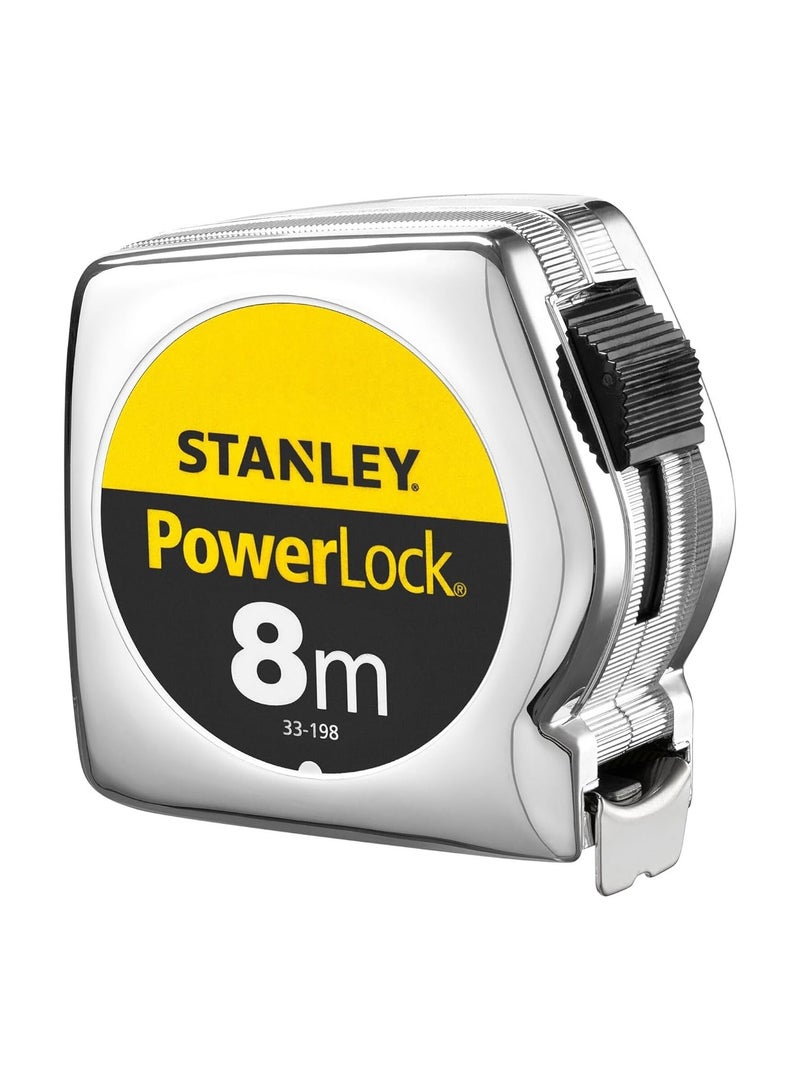 Stanly Stanley Tools  PowerLock BladeArmor Pocket Tape 8m Width 25mm  - Image 1