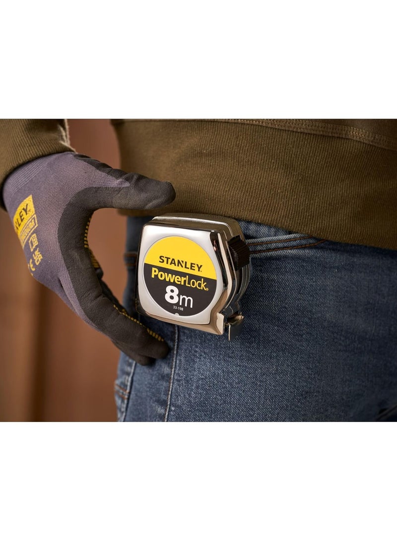 Stanly Stanley Tools  PowerLock BladeArmor Pocket Tape 8m Width 25mm  - Image 4