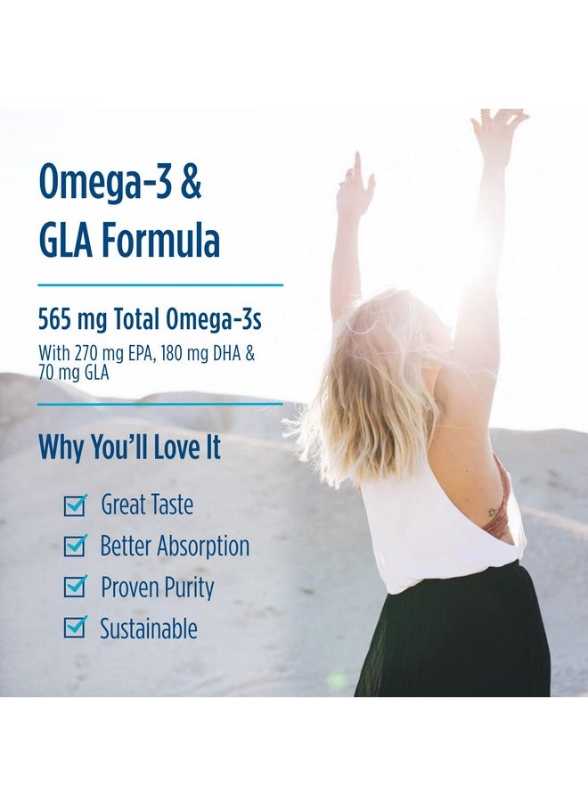 NORDIC NATURALS - Proefa 3 6 9 Lemon Flavor 180 Soft Gels 565 Mg Omega 3 Epa & Dha With Added Gla Healthy Skin & Joints Cognition Positive Mood Non Gmo 90 Servings - Image 1