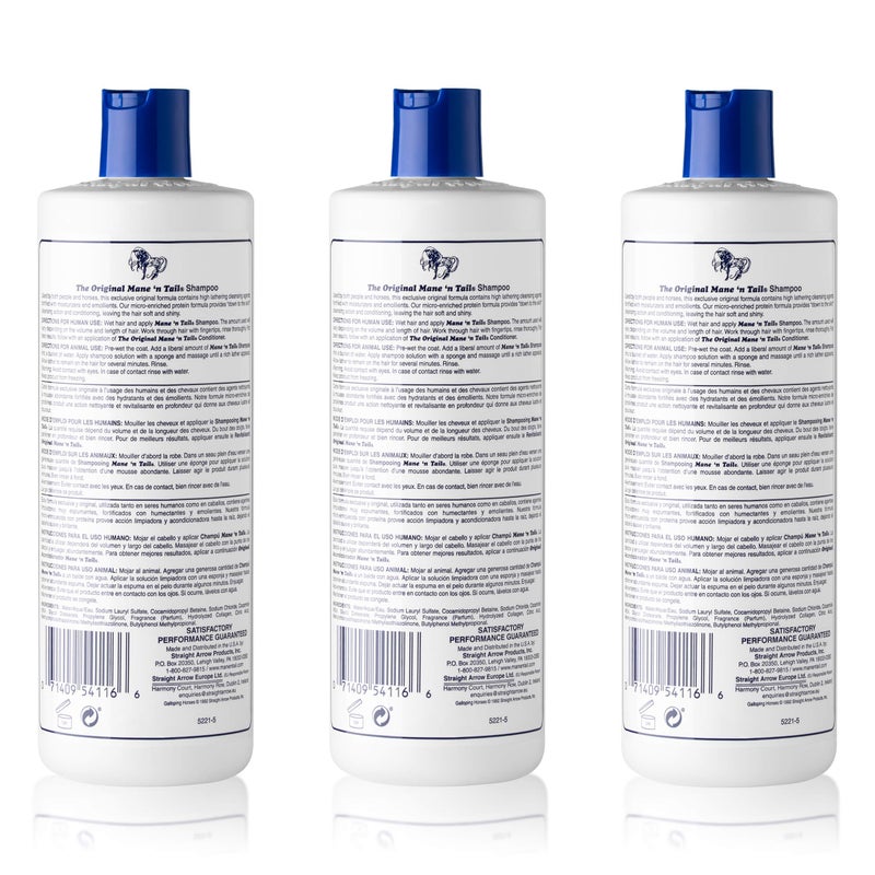 Mane 'n Tail Original Formula For Thicker Fuller Stronger Hair 16 oz (3 pack Shampoo) - Image 2