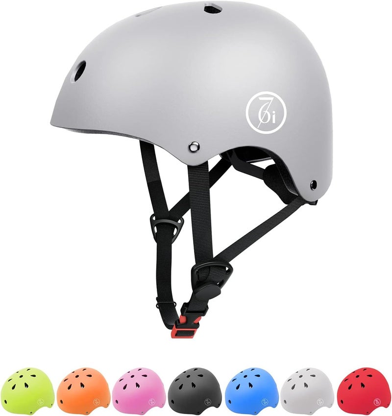 67i Bike Helmet Skateboard Helmet for Adult Cycling Bicycle Scooter Helmets for Men Women Adjustable Roller Skate Helmet for Multi-Sport Bicycle Scooter Inline Rollerblading Cycling Skateboarding - Image 1