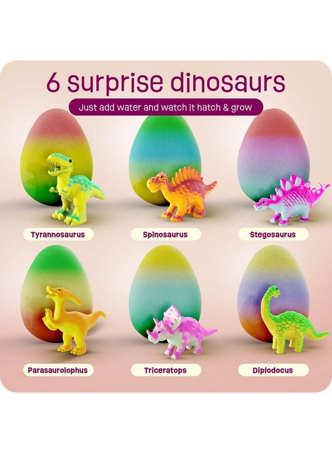 Dan&Darci بيض مفاجأة ديناصور يفقس للأطفال - 6 عبوات - ينمو 600% - ألعاب بيض الديناصور للأولاد والبنات من عمر 3-8 سنوات - أفكار هدايا، هدايا حفلات، حشوات سلال - هدايا للبنات من عمر 3 4 5 6 7 8 - Image 3