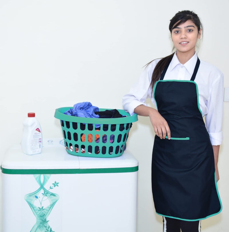 Switchon® Polyester Waterproof Apron with Chef Cap | Free Size Unisex Kitchen Cooking for Men & Women | Multi-Purpose for Home, Hotels, Cafés & Restaurants | Ideal Gift | Made in India - Image 2