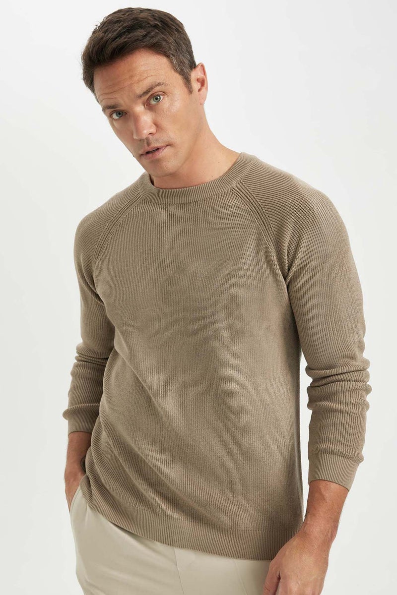 DeFacto Man Standard Fit Crew Neck Basic Knitted Pullover  - Image 1