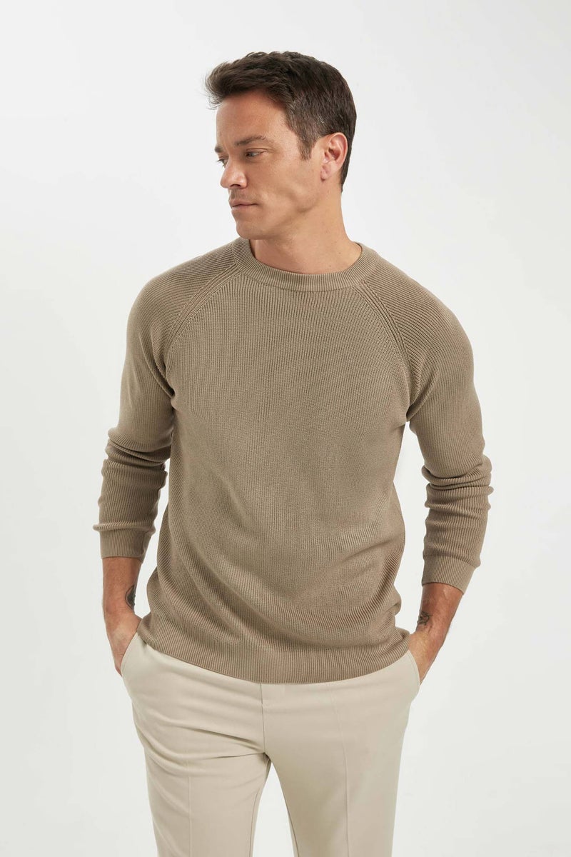 DeFacto Man Standard Fit Crew Neck Basic Knitted Pullover  - Image 3