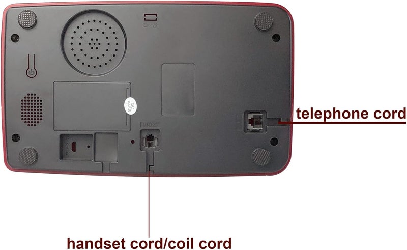 TelPal Red Retro Telephone Wired Classic 1960's Rotary Dial Home Office Phone Hands Free Antique Landline Telephone for Seniors Gift - Image 5