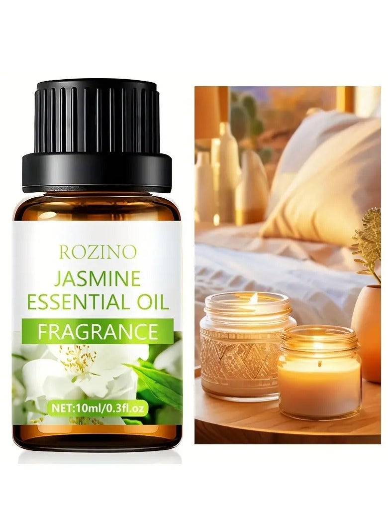 Rozino 10ml Jasmine Fragrance Oil - Essential Oil For Diffuser, Humidifier, Candle Making, Soap Scents And Bath, Perfume Oil - Image 3