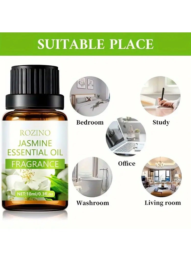 Rozino 10ml Jasmine Fragrance Oil - Essential Oil For Diffuser, Humidifier, Candle Making, Soap Scents And Bath, Perfume Oil - Image 4