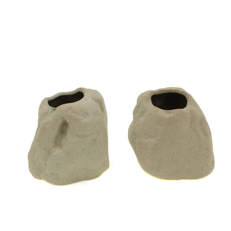 AFACYGN Aquatic Plant Pot,Ceramic Aquatic Decor Plant Cup Holder for Fish Tank Aquarium Aquascape Decoration (M 2pcs) - Image 1