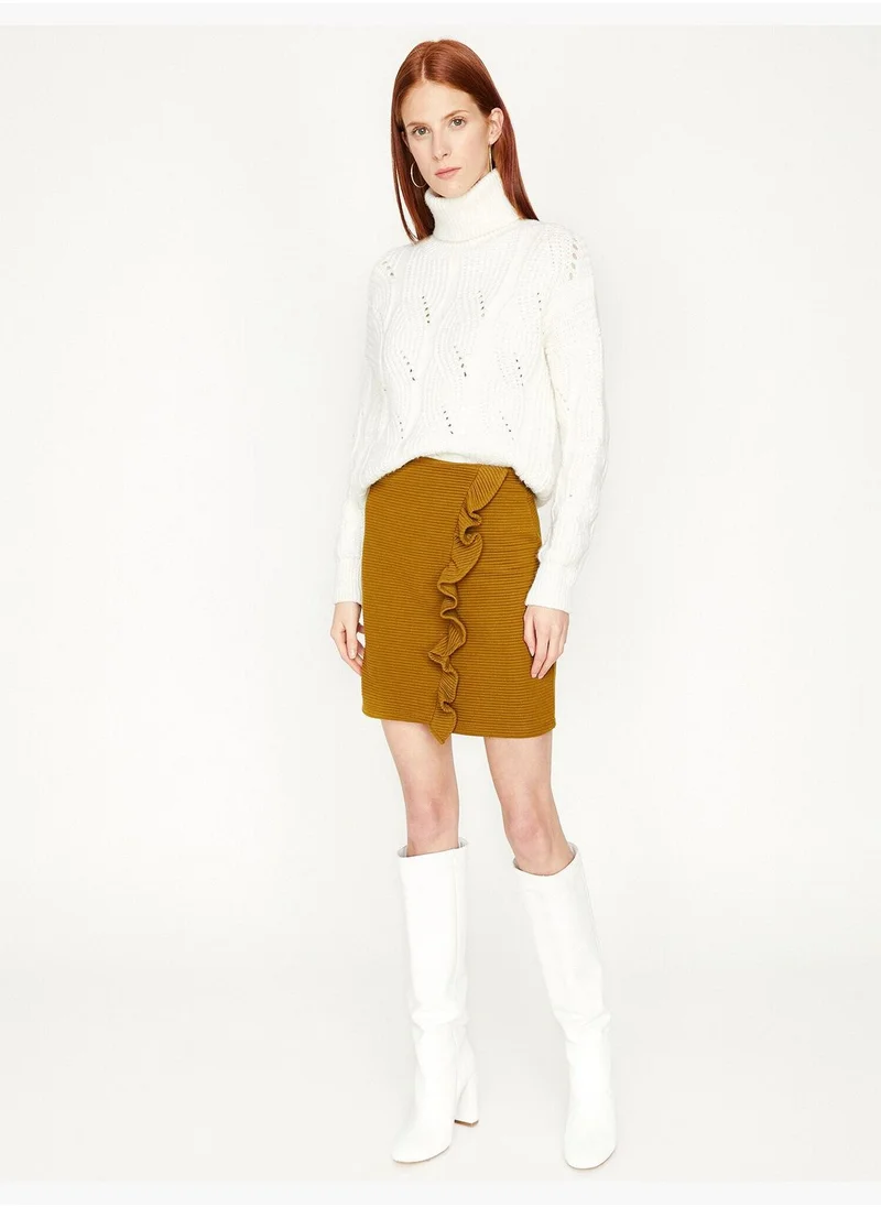 KOTON Frill Detailed Skirt