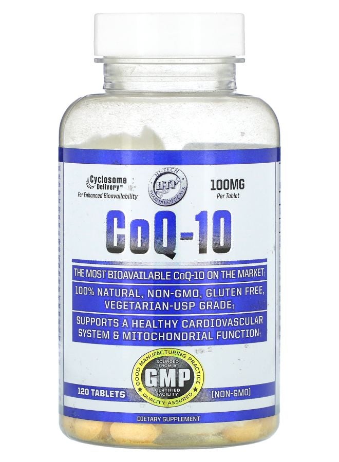 hi tech pharmaceuticals CoQ-10 100 mg 120 Tablets - Image 1