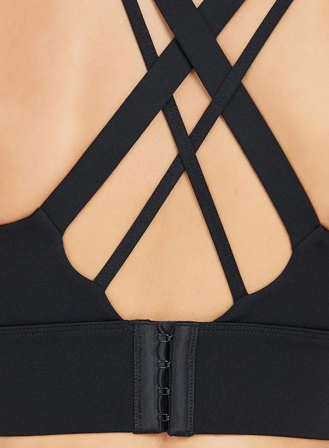 Styli Multi Back Straps Hook & Eye Firm Support Sports Bra