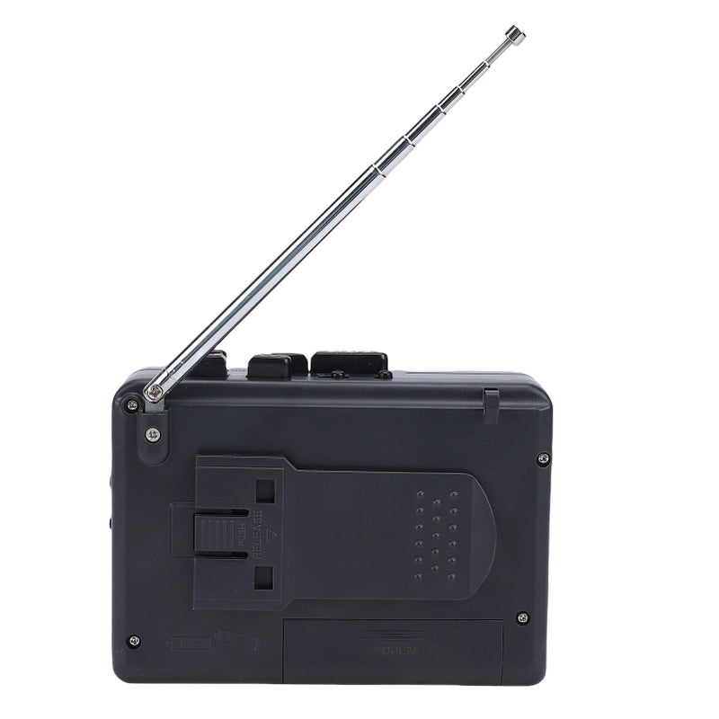 Vintage Multi Function Cassette Recorder AM FM Radio Digital Clock Timer Large Speaker - Image 3