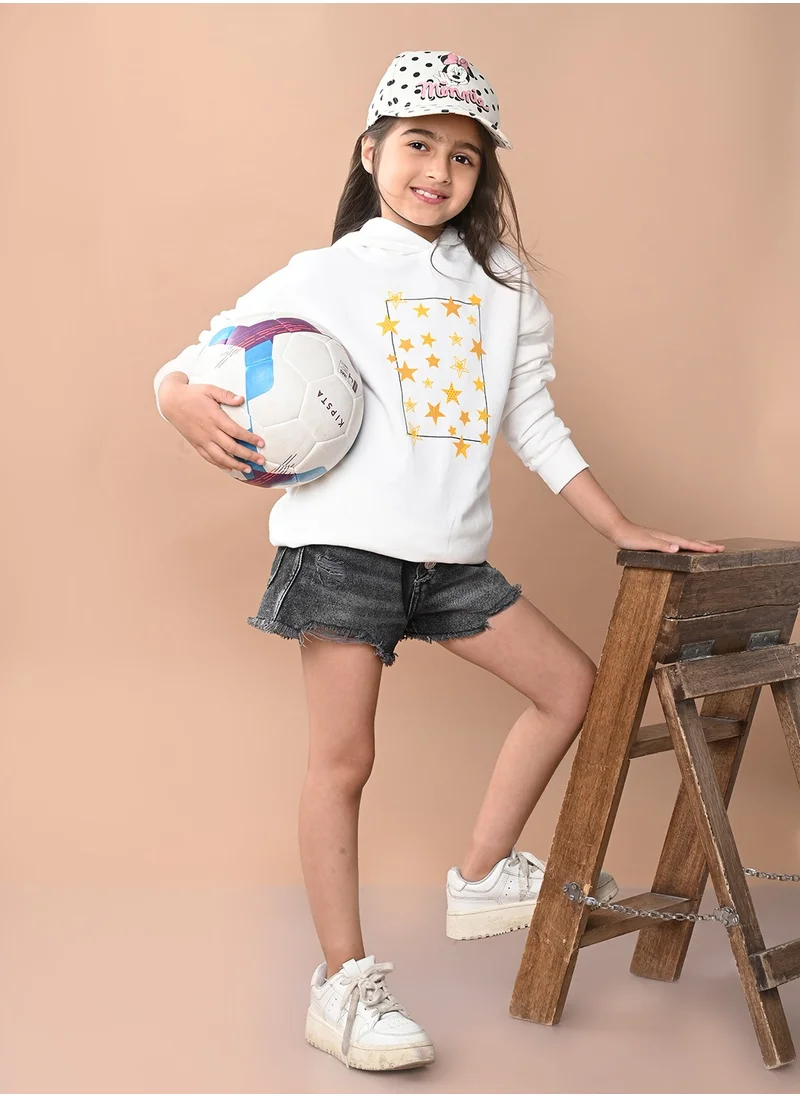 ليلك Girls Full Sleeves Sweatshirt