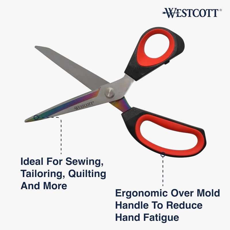 Westcott Westcott Premium Tailor 95 Scissors RedBlack - Image 3