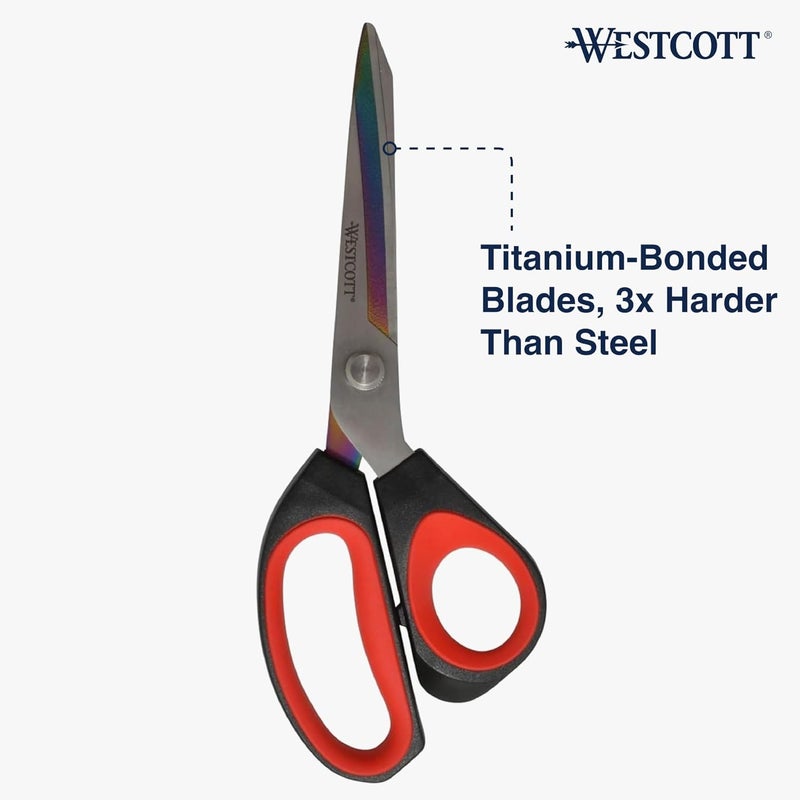 Westcott Westcott Premium Tailor 95 Scissors RedBlack - Image 2